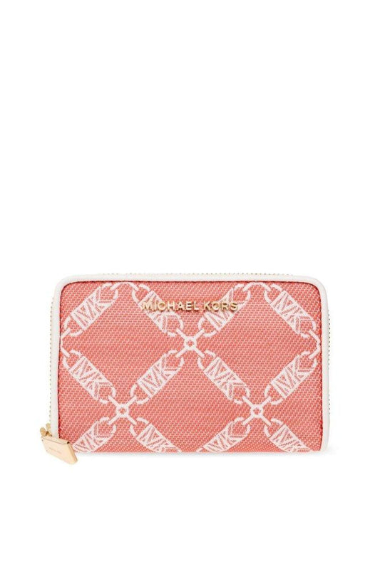 Michael Michael Kors Monogram Pattern Zipped Wallet