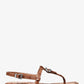 Sofia Crocodile Embossed Leather Sandal