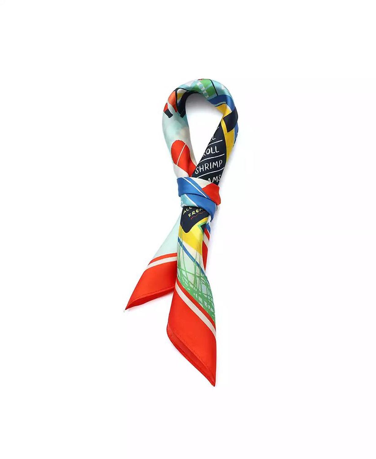 Women's Shrimp Shack Silk Bandana Scarf