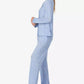 Women's 2-Piece Sleepwear Long-Sleeve Top and Pajama Pants Set