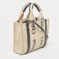 Chloe  Canvas And Leather Small Woody Tote