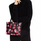 Women's Bleecker Fall Poppies Medium Tote Bag