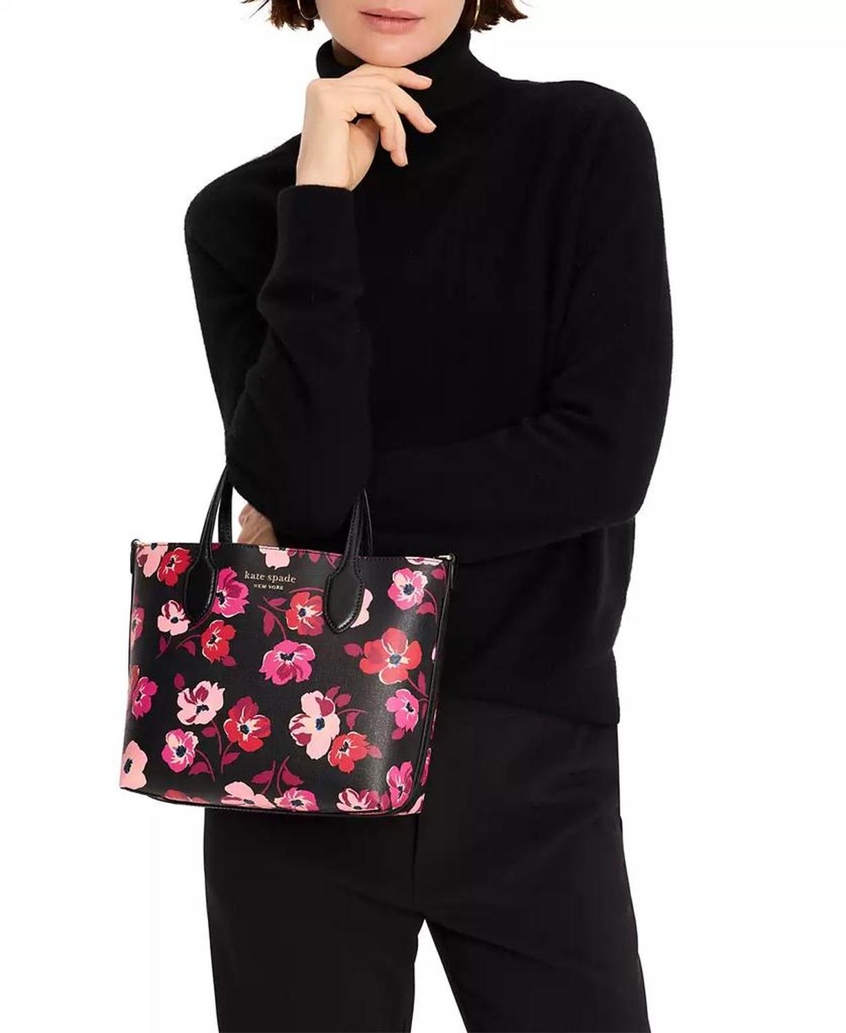 Women's Bleecker Fall Poppies Medium Tote Bag
