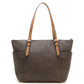 Coated Canvas Leather Tote Bag (Pre-Owned)
