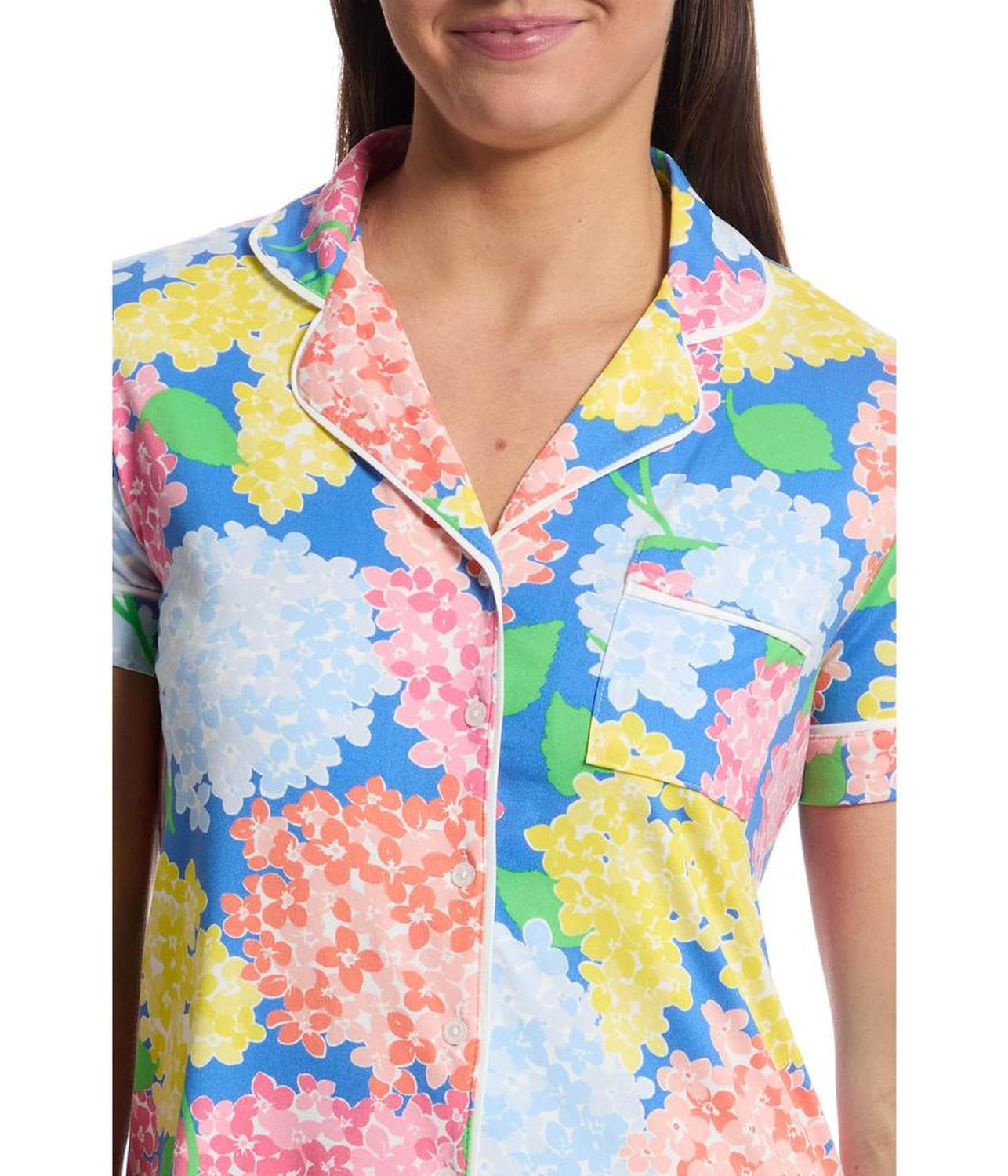 Short Sleeve Cropped PJ Set
