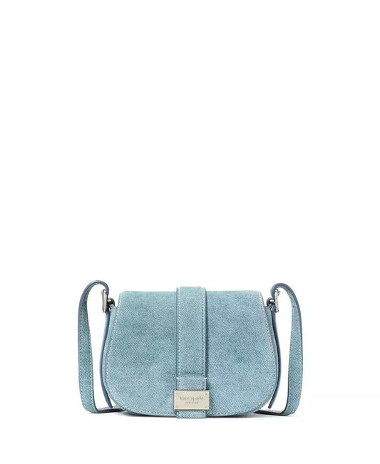 Nouveau Denim Mini Saddle Bag