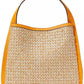 Knott Raffia Tweed Crossbody Tote