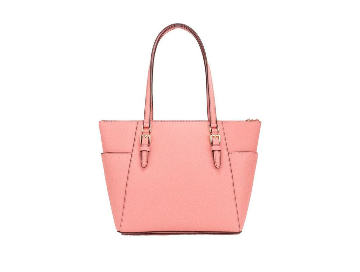 Michael Kors Charlotte Tea Rose Signature PVC TZ Shoulder Tote Handbag Women's Purse