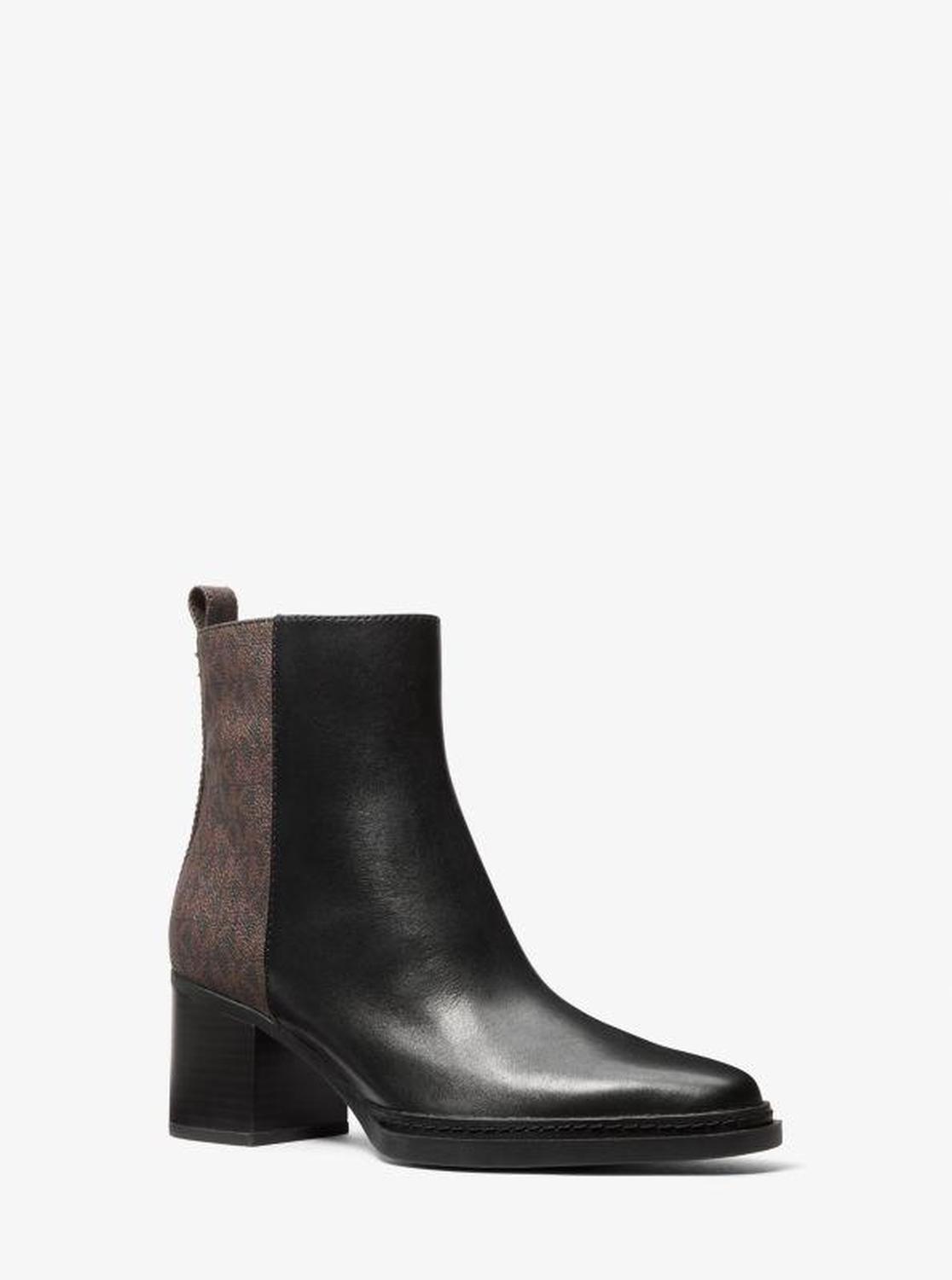 Lex Leather and Signature Logo Boot