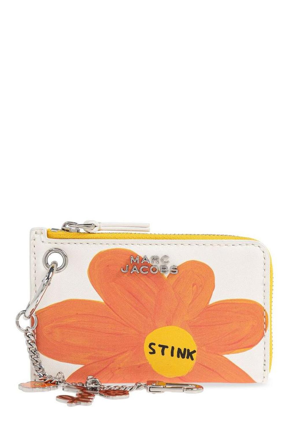 Marc Jacobs X David Shrigley Top Zip Charm Wallet