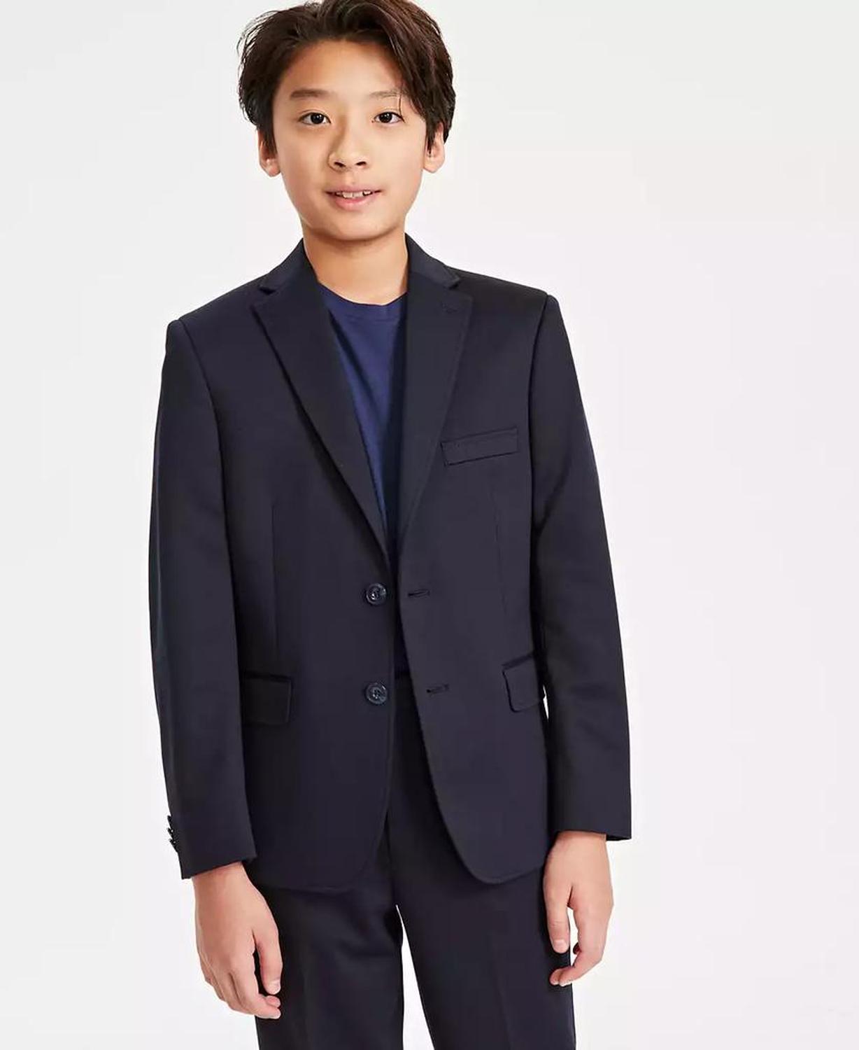 Big Boys Knit Stretch Suit Jacket