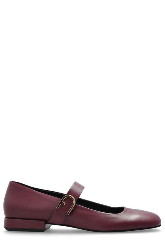 Furla Chic Square Toe Ballet Flats