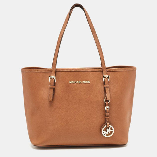 Michael Michael Kors Saffiano Leather Small Jet Set Travel Tote