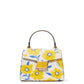 Katy Sunshine Floral Textured Leather Small Top Handle