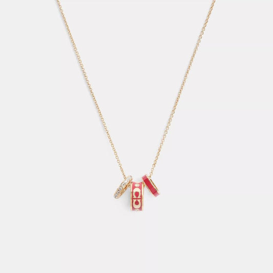Signature Enamel Rondell Necklace