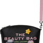 Black 'The Sticker Patch Beauty Bag' Cosmetic Pouch