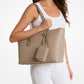 Quinn Large Pebbled Leather Tote Bag