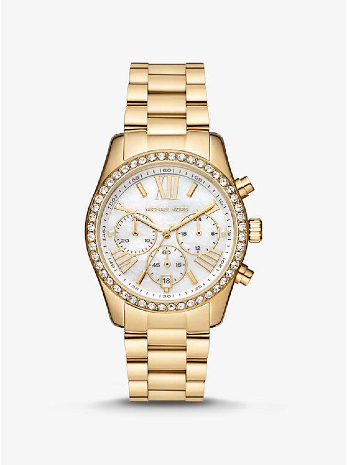 Lexington Pavé Gold-Tone Watch