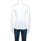 White Jersey Collared T-Shirt M