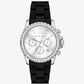 Oversized Everest Pavé Silver-Tone Watch
