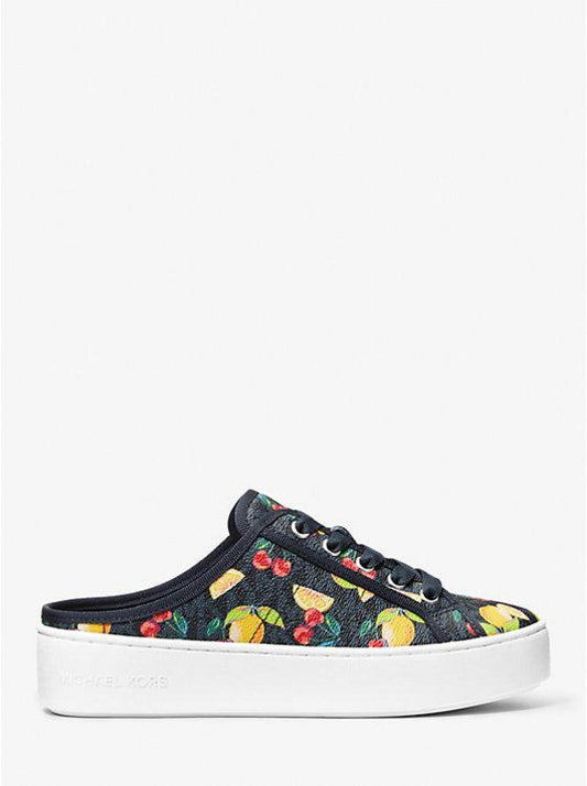 Poppy Fruit Print Logo Slip-On Sneaker