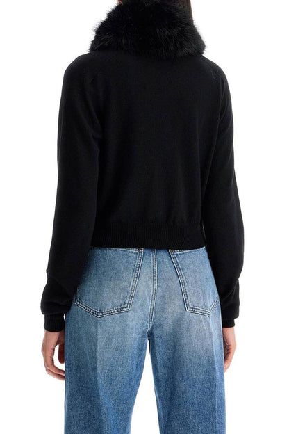 Detachable Collar Cardigan
