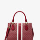 Marilyn Medium Signature Logo Stripe Satchel