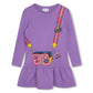Purple Shoulder Bag Dress