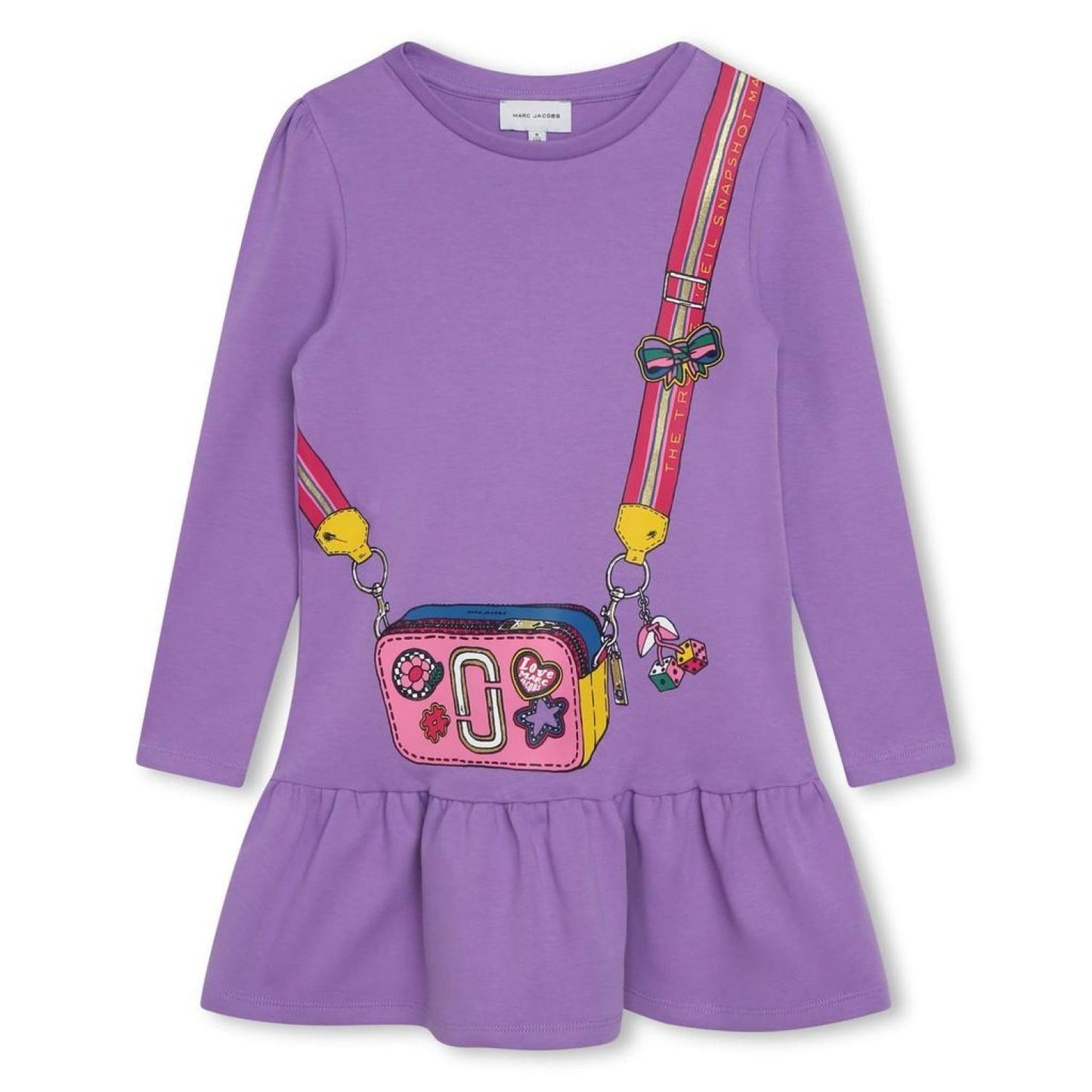 Purple Shoulder Bag Dress