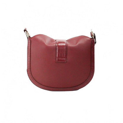 Women's Gabby Leather Foldover Hobo Crossbody Bag In Dark Cherry