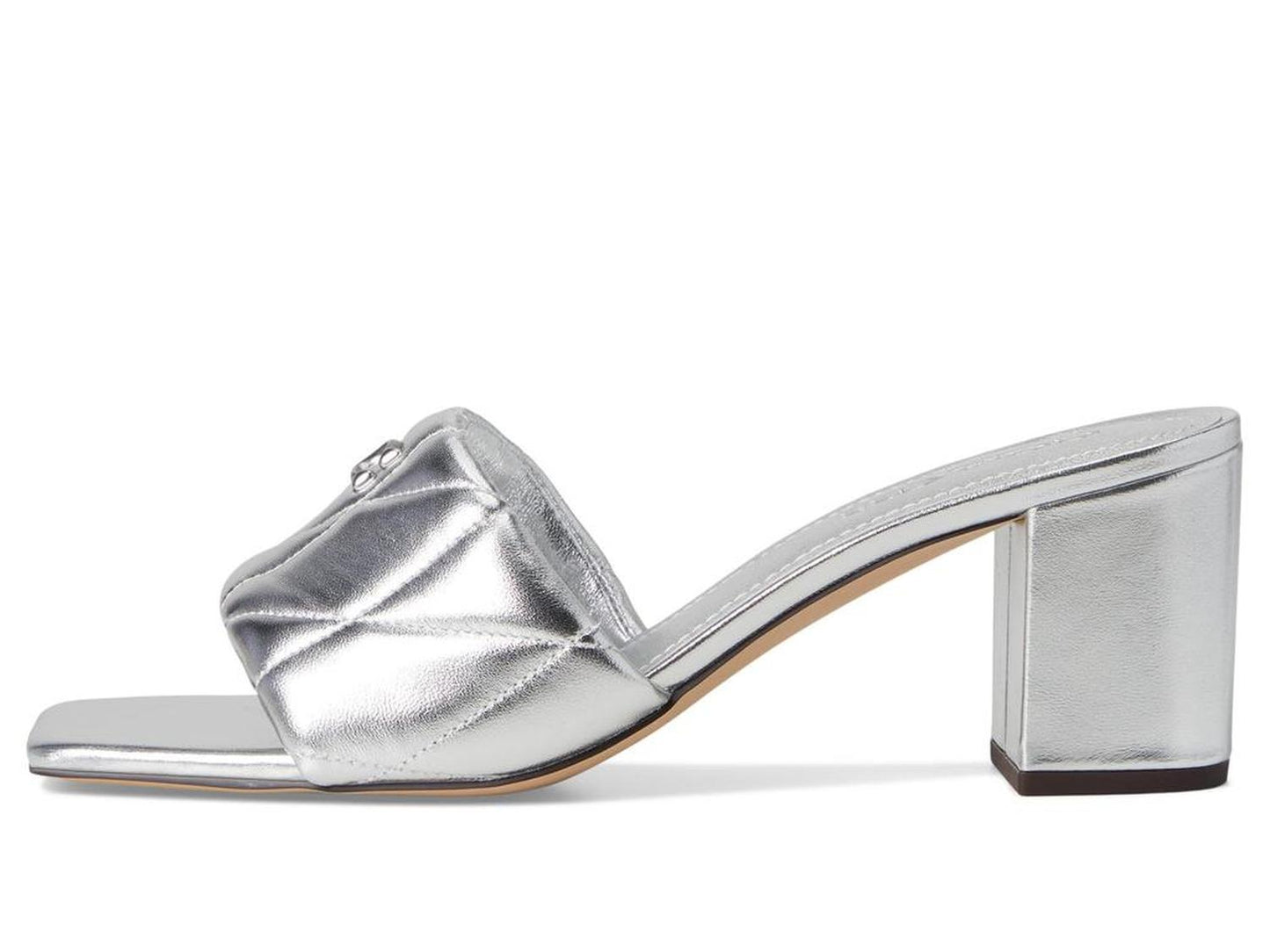 Holly Block Heel Sandals with Quilting