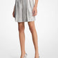 Sequined Pleated Shorts