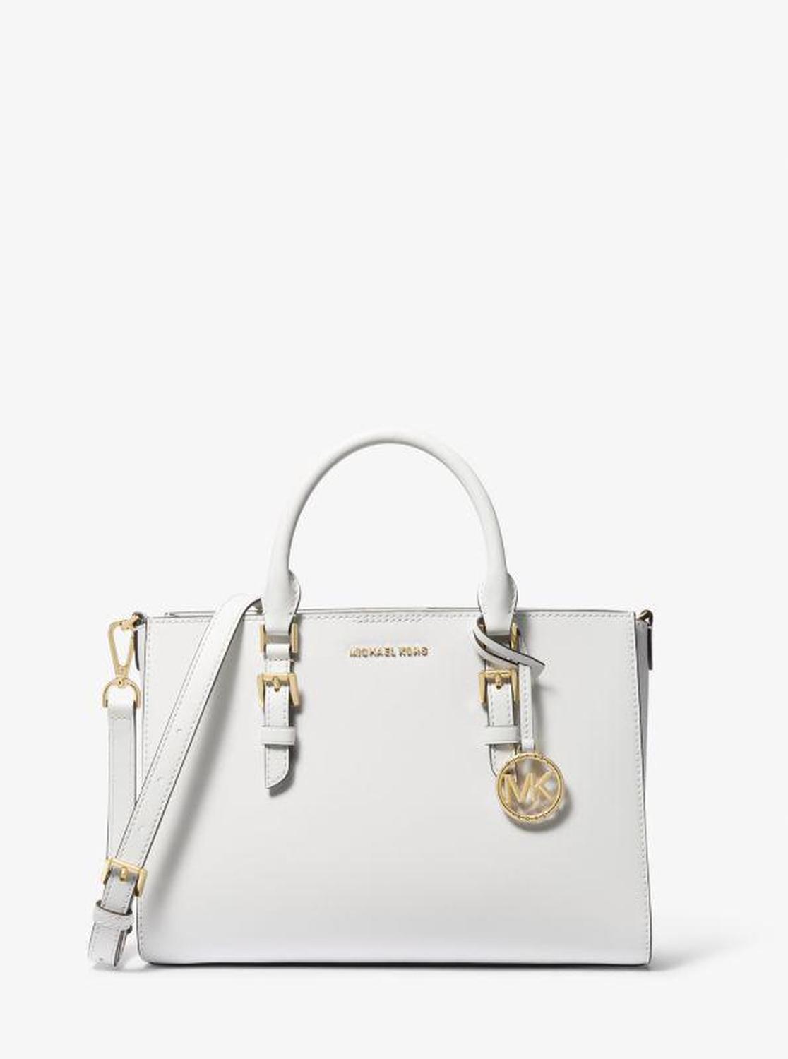 Sally Medium 2-in-1 Saffiano Leather and Logo Satchel