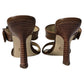 Colby Heeled Sandals in Brown Leather