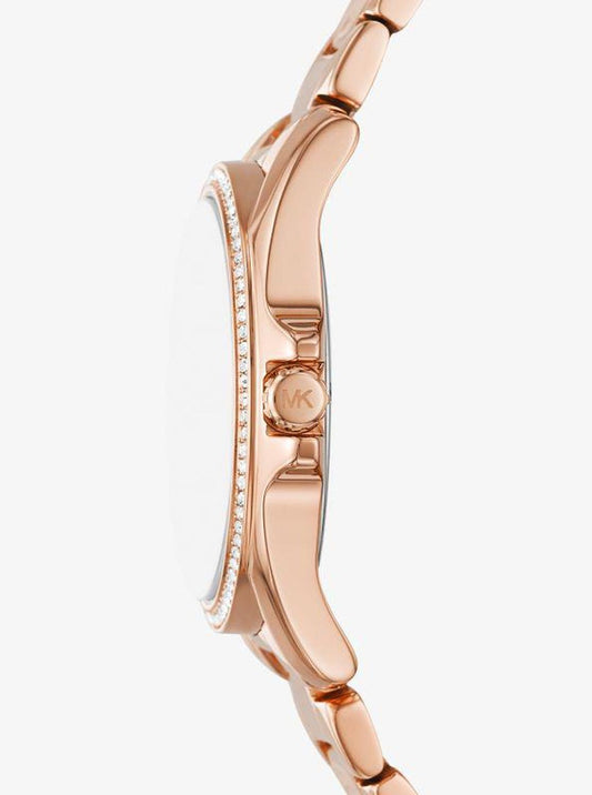 Kaycie Pavé Rose Gold-Tone Watch