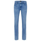 Slim-fit jeans in blue Italian denim