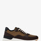 Trevor Leather and Corded Twill Trainer