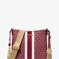 Jet Set Small Signature Logo Stripe Crossbody Bag