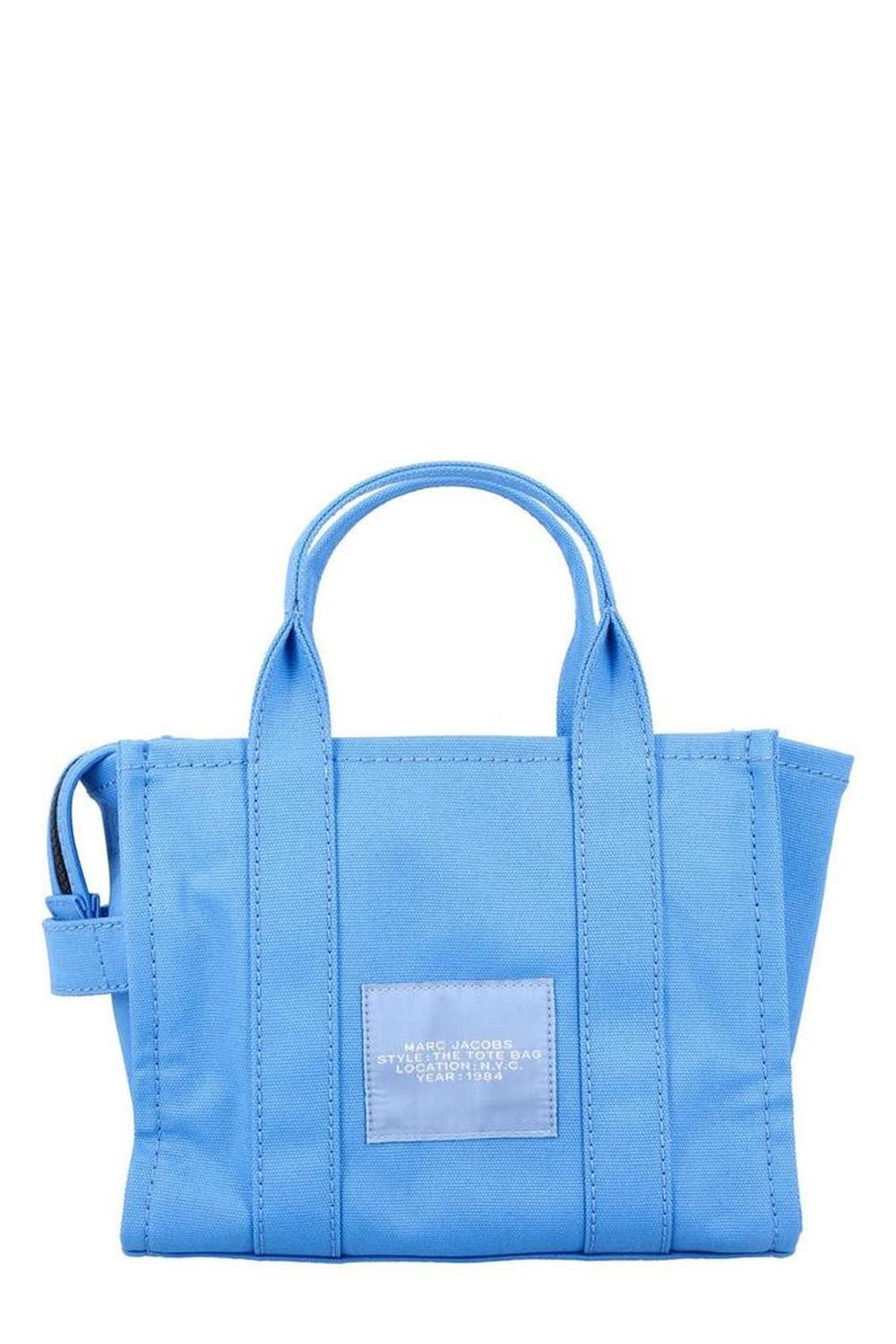 Marc Jacobs Logo Printed Zip-Up Small Tote Bag