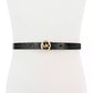 Logo Skinny Leather Belt