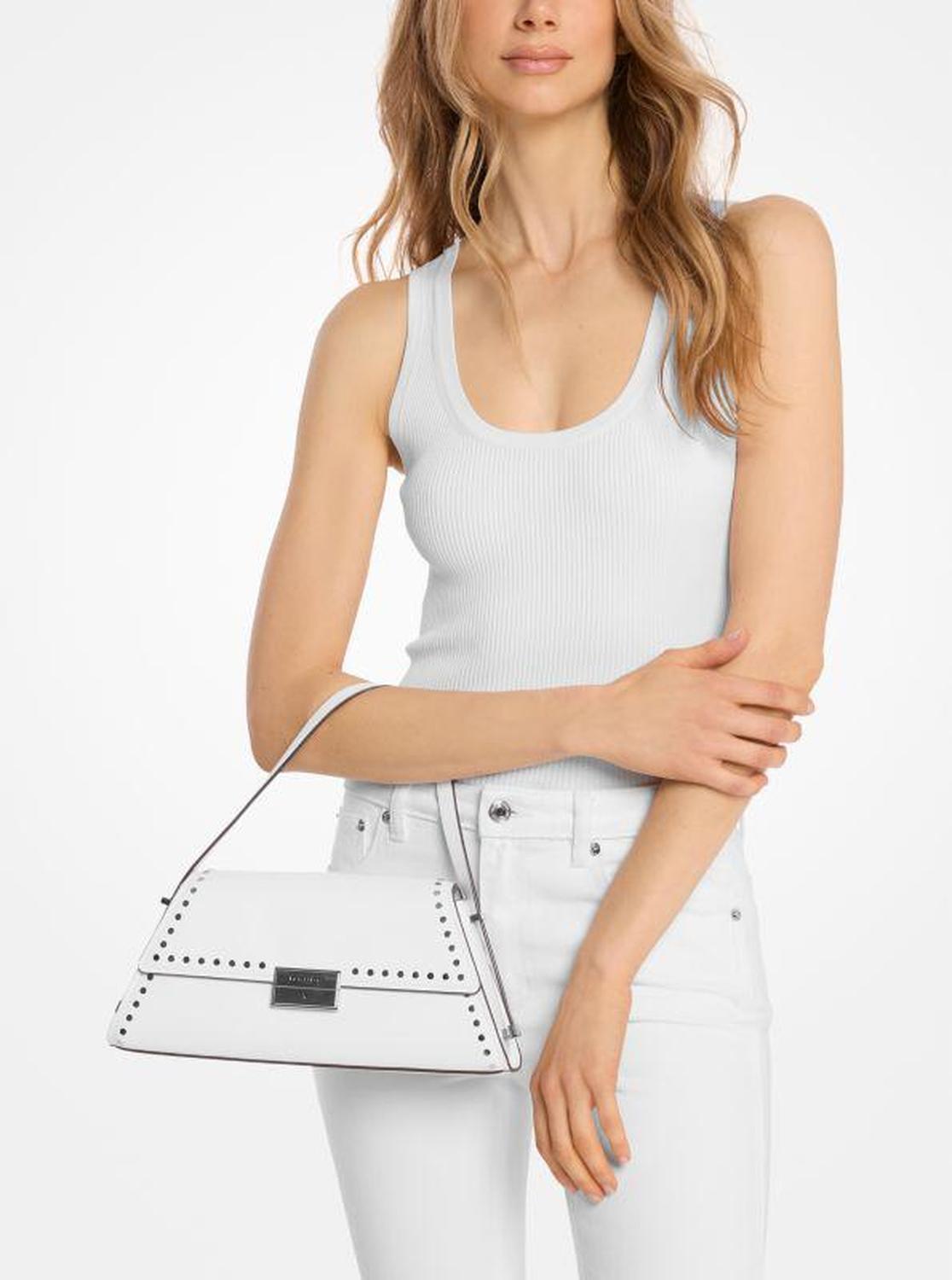 Ludlow Medium Studded Leather Shoulder Bag