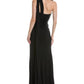 Marchesa Notte Asymmetrical Halter Gown