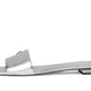Sculpted C Metallic Leather Flat Sandals