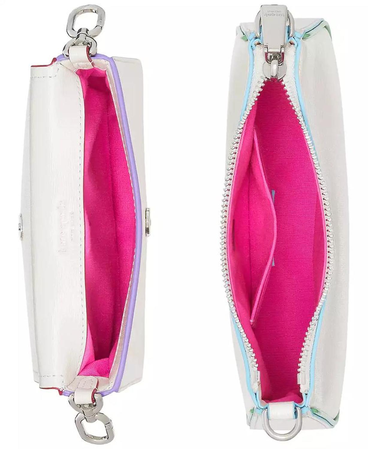Double Up Rainbow Leather Crossbody