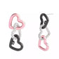 Faux Stone Signature Heart Link Drop Earrings