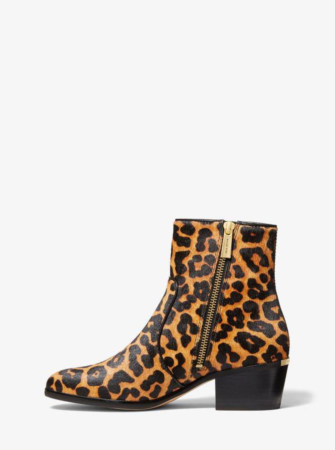 Sawyer Leopard Print Calf Hair Boot
