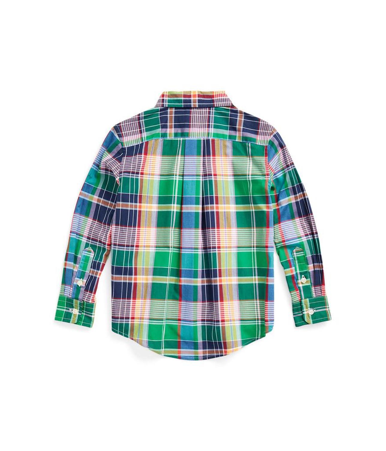 Plaid Cotton Poplin Shirt (Toddler/Little Kids)