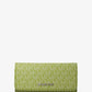 Jet Set Large Signature Logo Tri-Fold Wallet