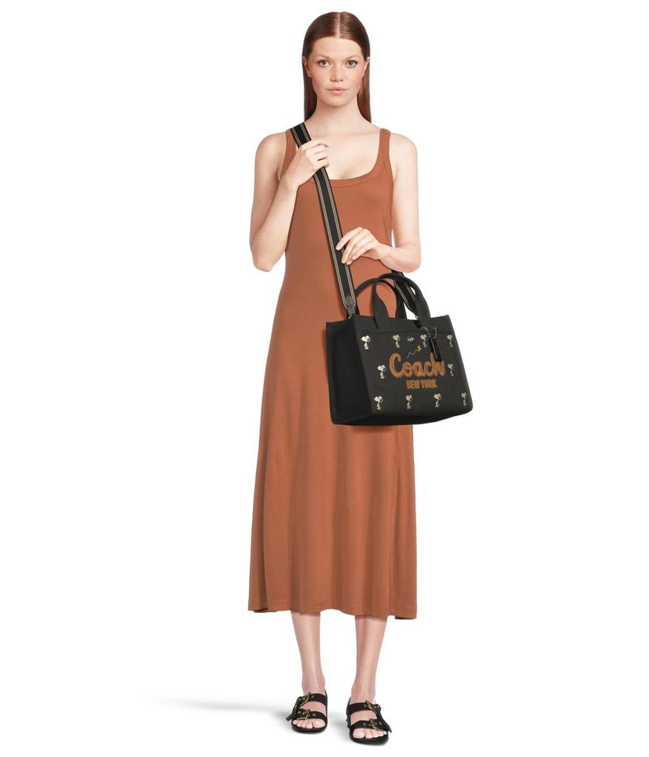 Coach X Peanuts Cargo Tote Bag With Snoopy Print