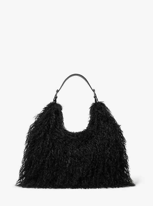 Nolita Large Faux Shearling Hobo Shoulder Bag